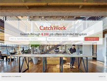 Tablet Screenshot of catchwork.co.uk